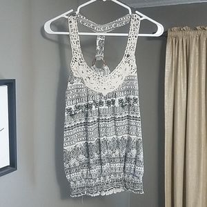 Lace Trim Tank Top
